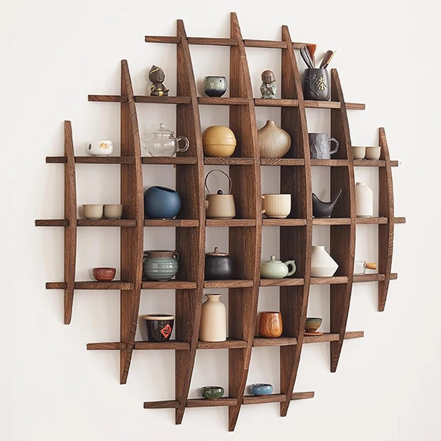 Commercial Kitchen Wall Shelves - Drewniany, solidny uchwyt na filiżanki do