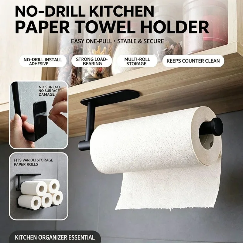 Commercial Kitchen Wall Shelves - Uchwyt na rolkę papieru, wieszak na