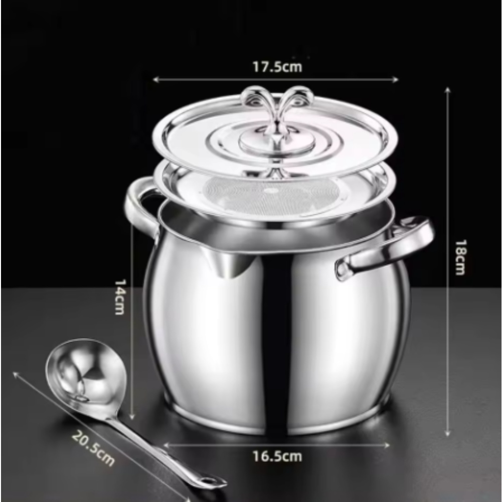 Commercial Kitchen Oil Filter - Dzbanek do oddzielania tłuszczu, pojemnik z