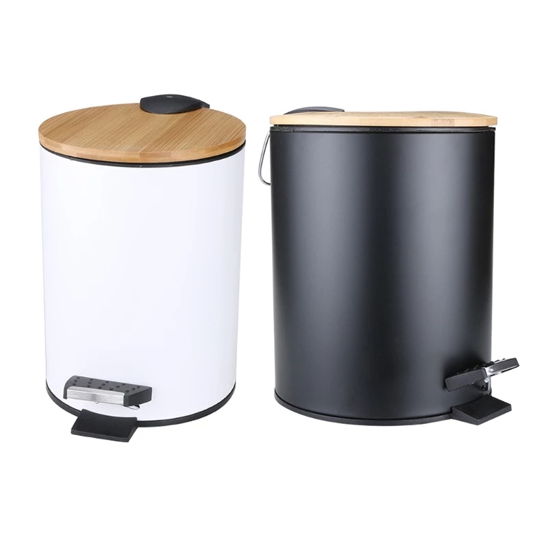 Commercial Kitchen Trash Can - 3/5L Drewniany Kosz na Śmieci z