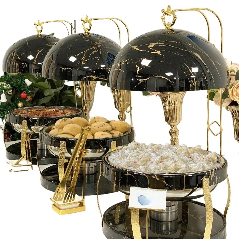 Bain Marie Food Warmer - Wyposażenie bufetu weselnego w hotelu, luksusowy