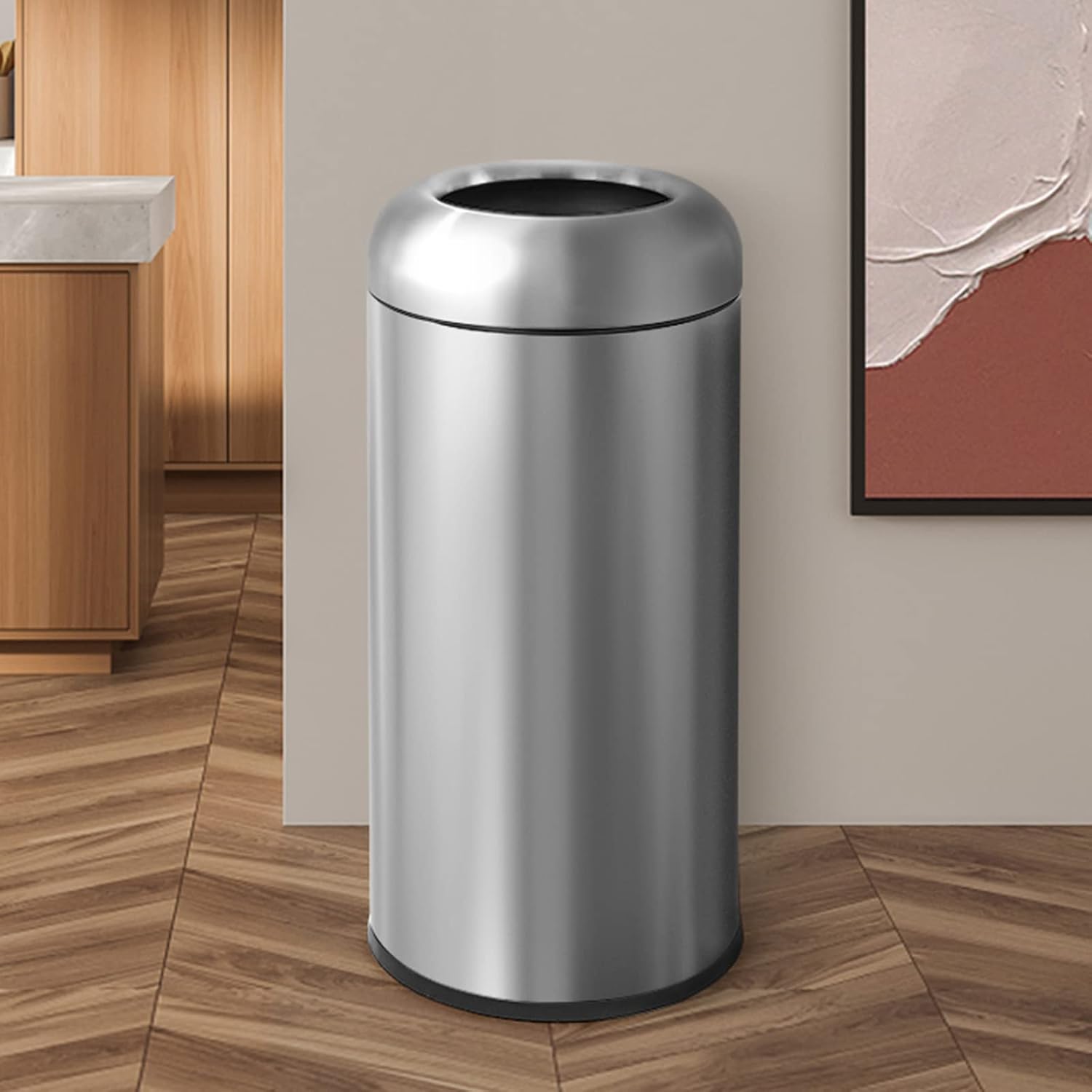 Commercial Kitchen Trash Can - Metalowy kosz na śmieci o pojemności