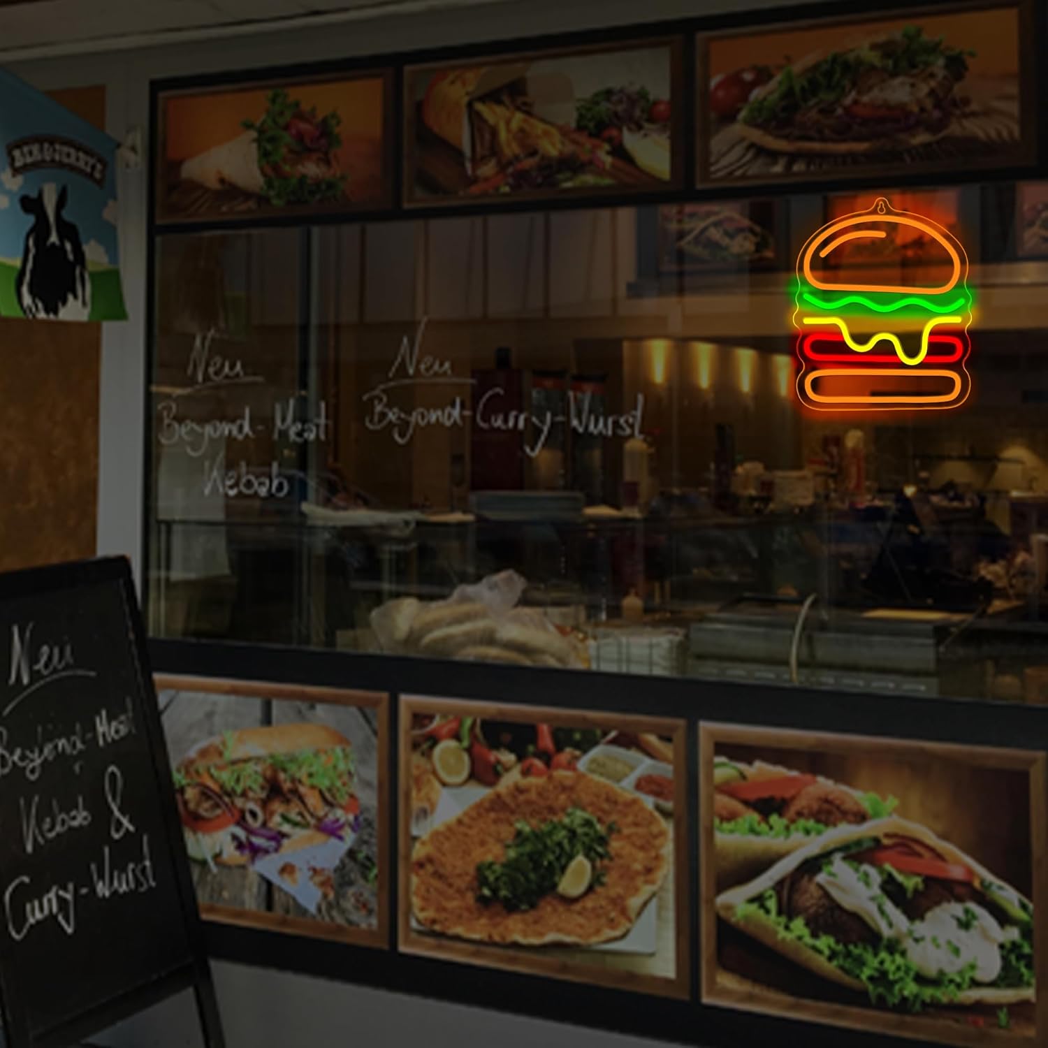 Neon Burger z Warstwowym Serem – Commercial Kitchen Light recenzja i cena