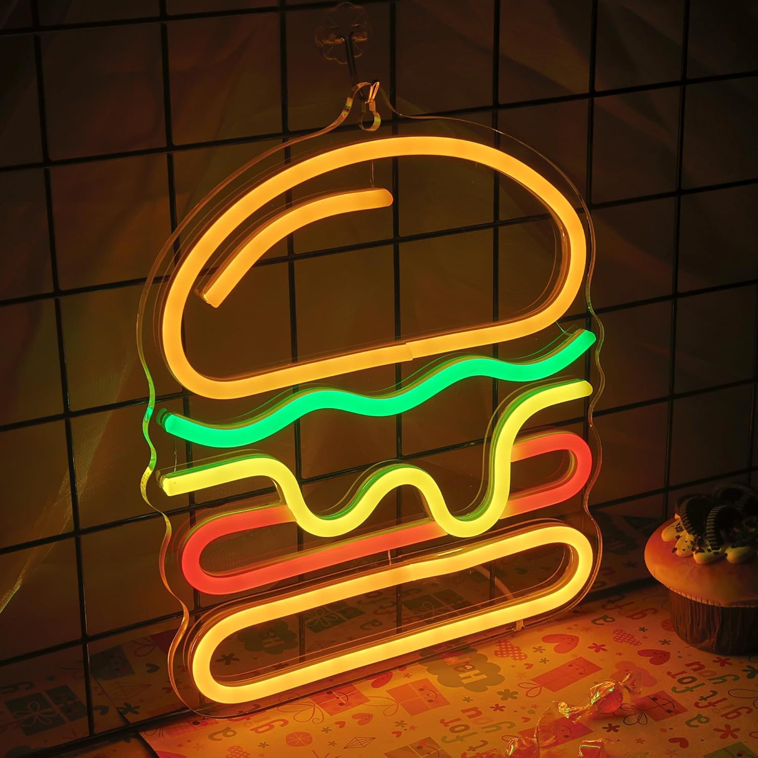 Neon Burger z Warstwowym Serem – Commercial Kitchen Light recenzja i cena