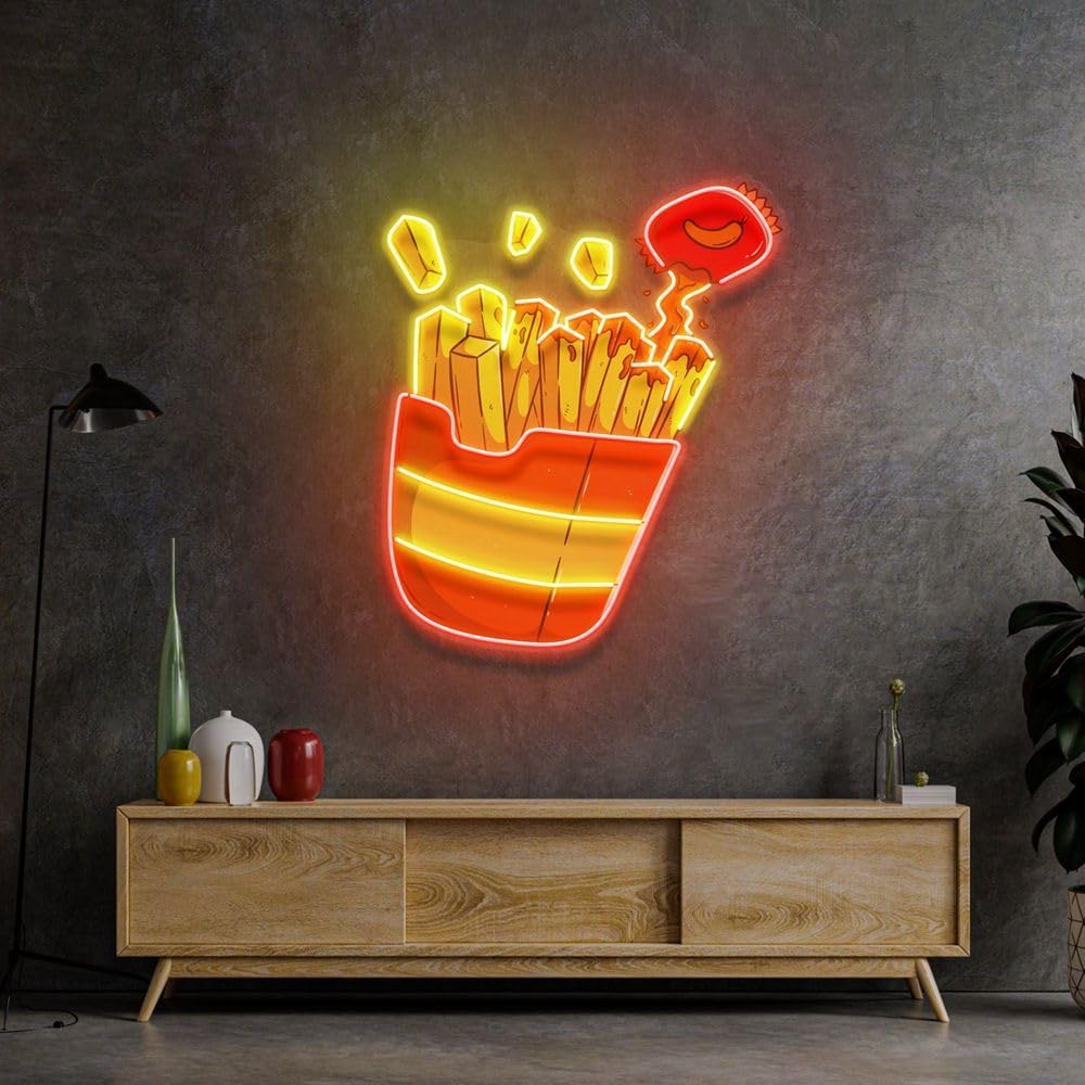 Niestandardowy neon z frytkami – Commercial Kitchen Light recenzja i cena