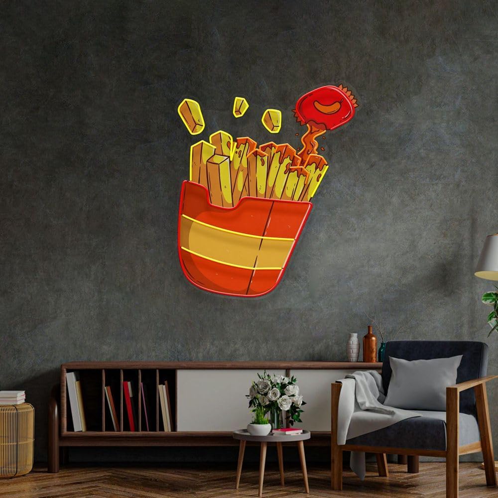 Niestandardowy neon z frytkami – Commercial Kitchen Light recenzja i cena