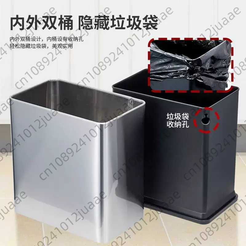 Kosz na śmieci ze stali nierdz – Commercial Kitchen Trash Can recenzja i cena