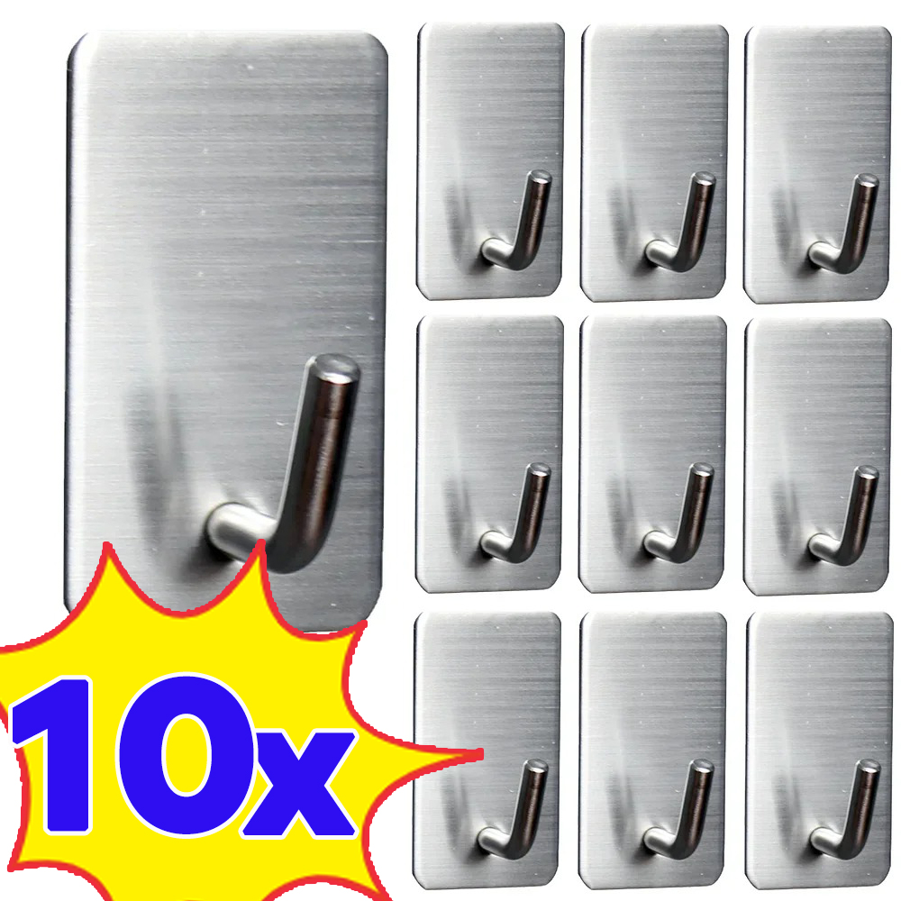1-10 sztuk samoprzylepny hak z – Commercial Kitchen Wall Shelves recenzja i cena