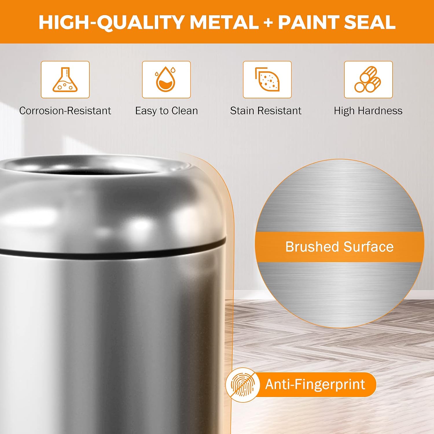 Metalowy kosz na śmieci o poje – Commercial Kitchen Trash Can recenzja i cena
