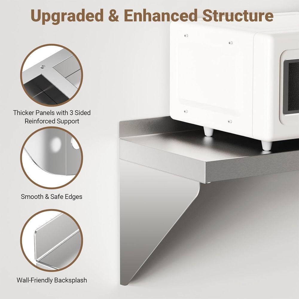 Półka ścienna ze stali nierdze – Commercial Kitchen Wall Shelves recenzja i cena