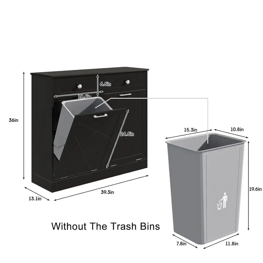 Podwójny pojemnik na śmieci -  – Commercial Kitchen Trash Can recenzja i cena