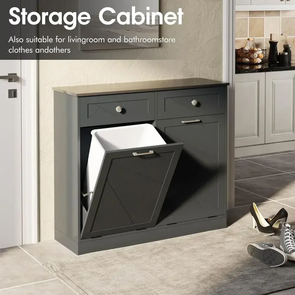 Podwójny pojemnik na śmieci -  – Commercial Kitchen Trash Can recenzja i cena