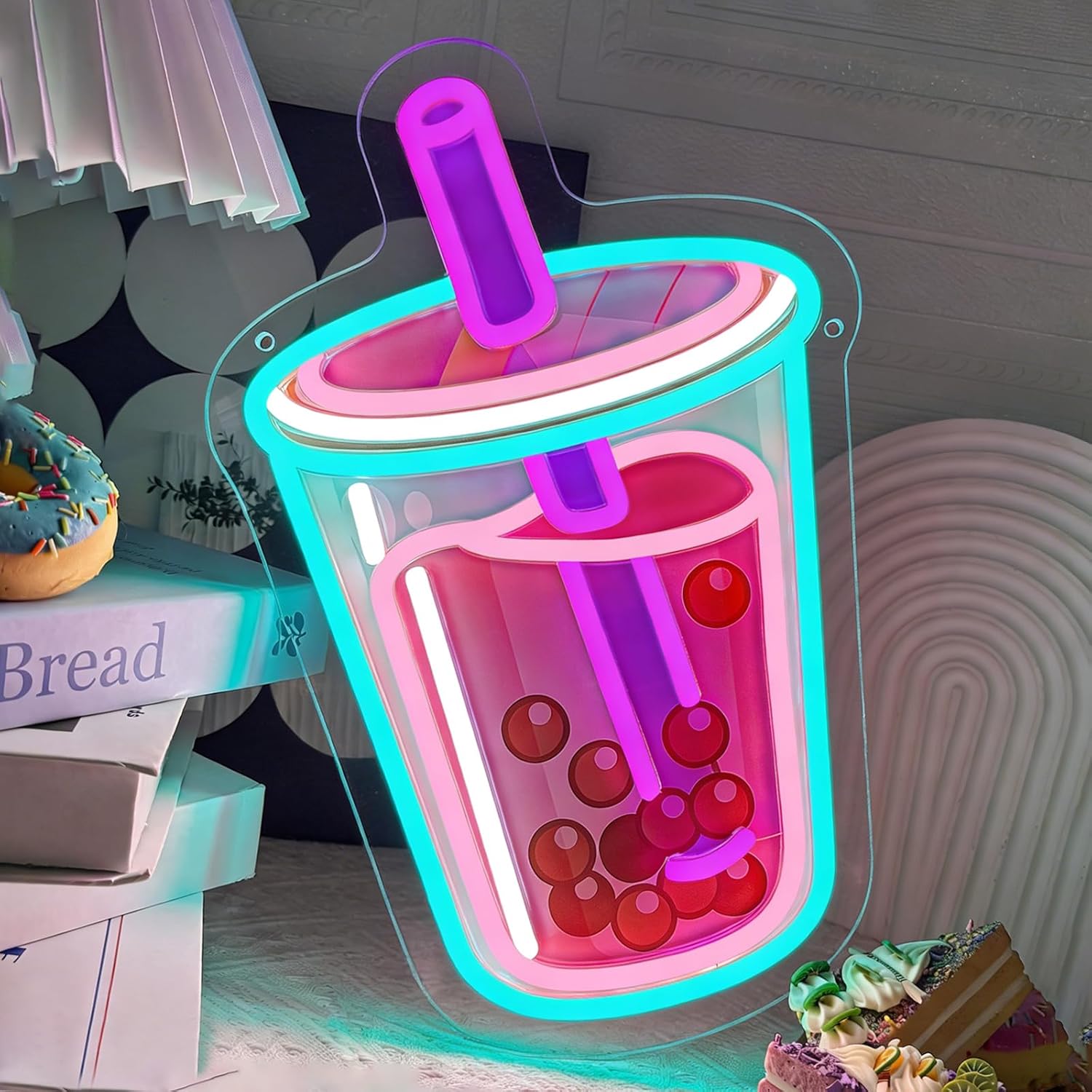 Neonowy znak LED Bubble Tea, z – Commercial Kitchen Light recenzja i cena